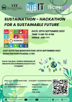 Sustainathon 2023 Hackathon Poster